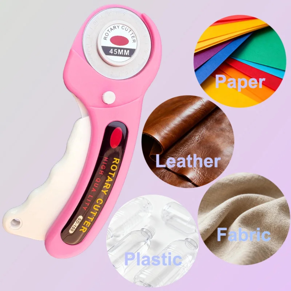 Cortador Rotativo de 45mm Rosa - Rotary Cutter For Fabric 45Mm avaliação e preço