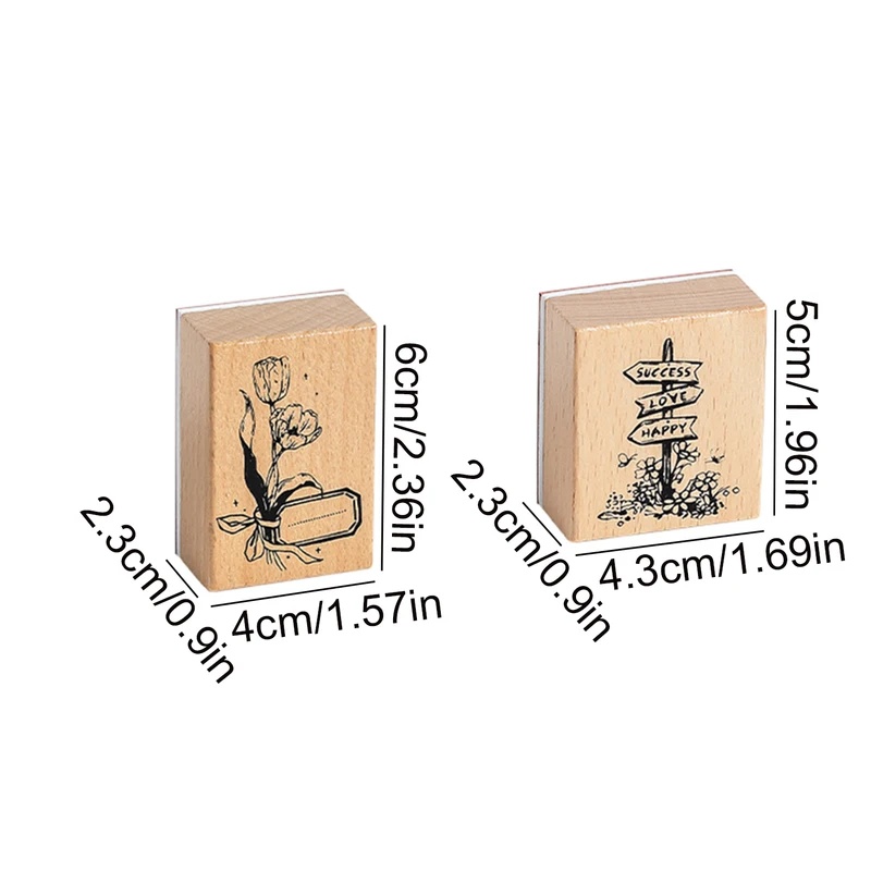 Carimbos de borracha de madeir - Scrapbooking avaliação e preço