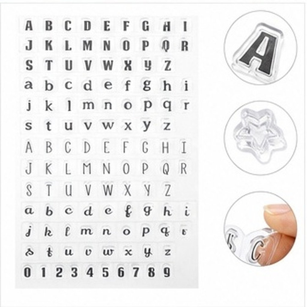 Conjunto de 4 carimbos transpa - Clear Silicone Stamps For Card Making avaliação e preço