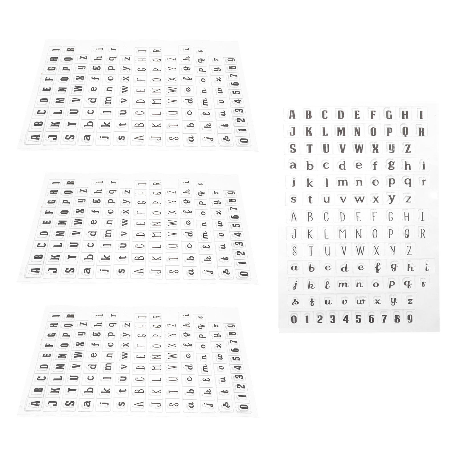 Conjunto de 4 carimbos transpa - Clear Silicone Stamps For Card Making avaliação e preço
