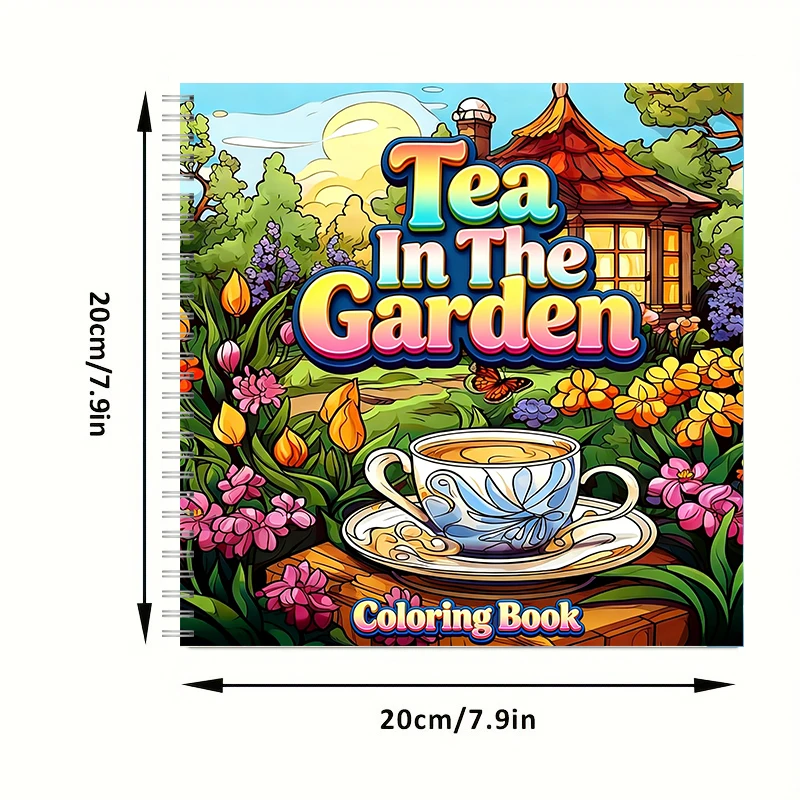 Livro de colorir Tea In The Ga - Painting Supplies avaliação e preço