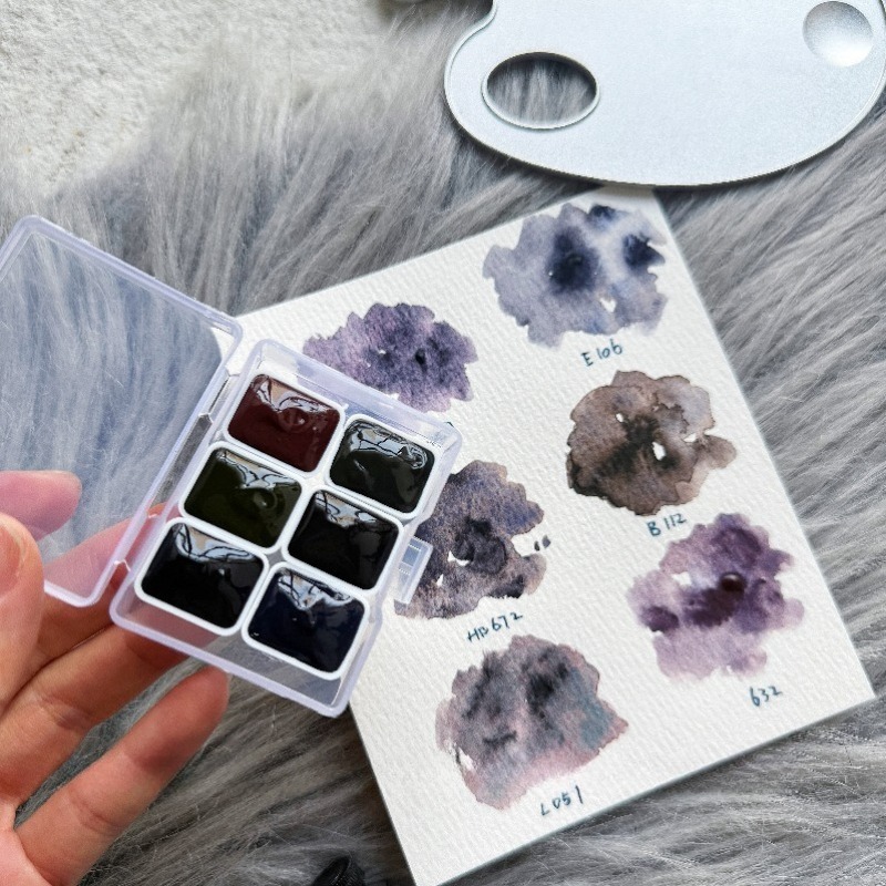 Coleção Noite Branca: Pigmento - Watercolor Paint Set Solid Pigment avaliação e preço